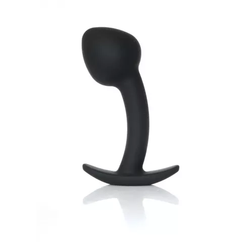 Анальная пробка - Silicone Black Curved Plug L
