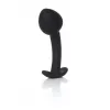 Анальная пробка - Silicone Black Curved Plug L