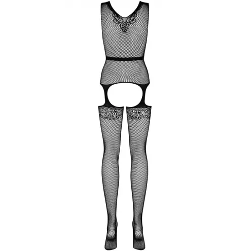 Комбінезон-сітка Obsessive F217 (Чорний, XL/XXL)