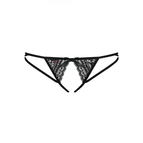 Стринги Obsessive Picantina otwarte (Черный, L/XL)