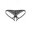 Стринги Obsessive Picantina otwarte (Черный, L/XL)