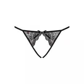 Трусики Obsessive Miamor otwarte (Черный, L/XL) - 5