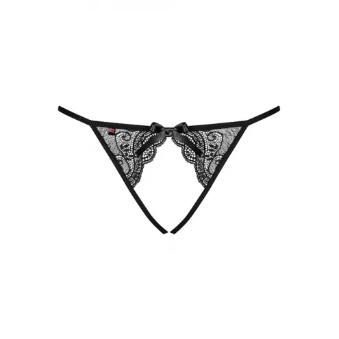 Трусики Obsessive Miamor otwarte (Черный, L/XL)