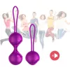 Вагінальні кульки Vibrating Silicone Kegel Balls Set USB 10 Function / Remote control