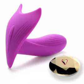 Вібратор з підігрівом та голосовим контролером Foxshow Silicone Panty