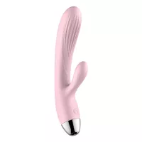 Вібратор для подвійної стимуляції Silicone Pulsator Pink