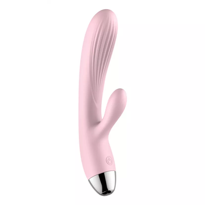 Вібратор для подвійної стимуляції Silicone Pulsator Pink