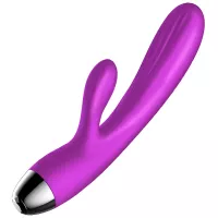 Вибратор для двойной стимуляции Boss Series Pulsator Purple Heating
