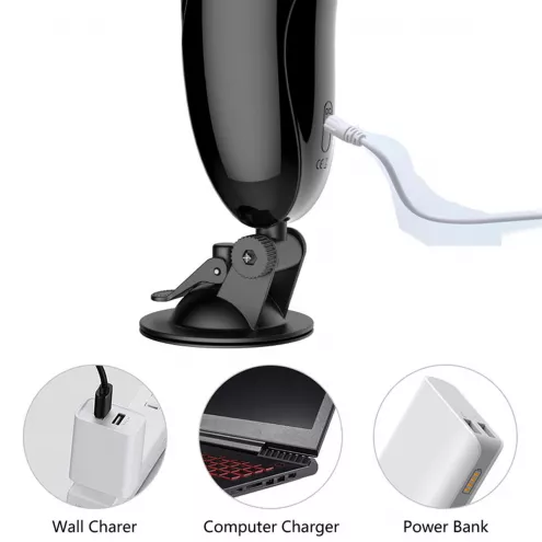 Мастурбатор вагина Vibrating Masturbation Cup USB 7 + Interactive Function / Talk Mode