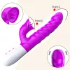 Вибратор для двойной стимуляции Silicon, Vibrator 7 Function and Heating Mode, PURPLE