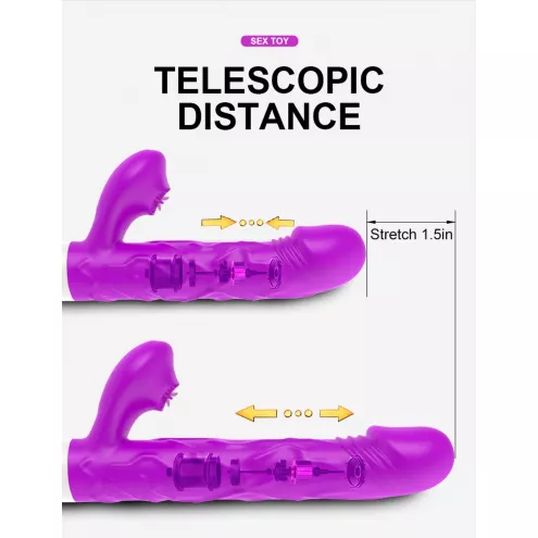 Вибромассажер SiliconeTongue Vibrator, USB 10 Function