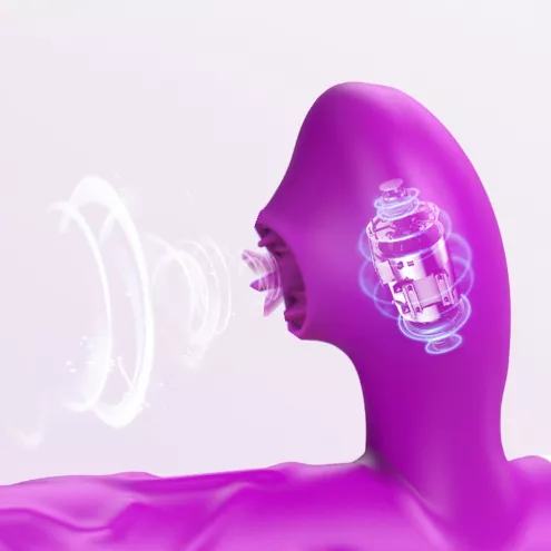 Вибромассажер SiliconeTongue Vibrator, USB 10 Function