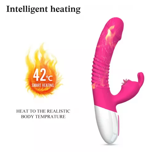 Hi-tech вибратор Silicone Vibrator USB 7 Powerful Licking