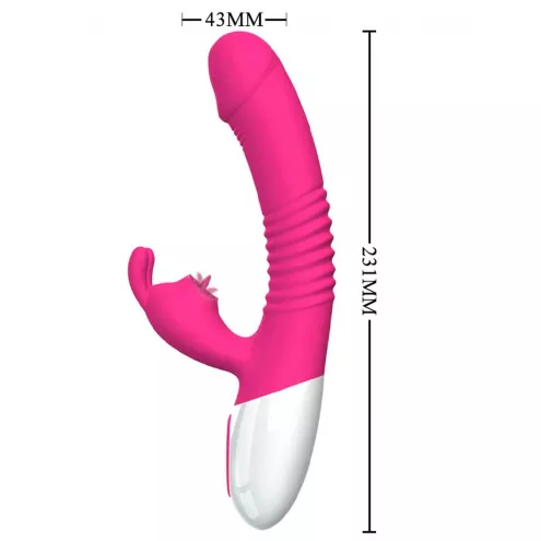 Hi-tech вибратор Silicone Vibrator USB 7 Powerful Licking