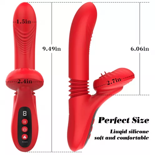 Вибратор для двойной стимуляции Silicone Vibrator 7 Powerful Modes