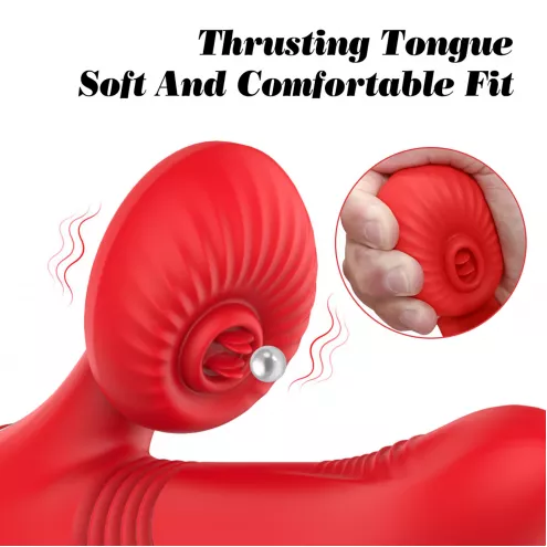 Вибратор для двойной стимуляции Silicone Vibrator 7 Powerful Modes