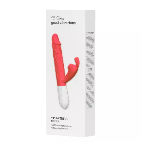 Вибратор B-Series Silicone Vibrator, силиконовый, 10 thrusting and7 Flapping