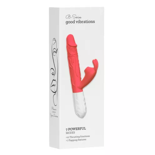 Вибратор B-Series Silicone Vibrator, силиконовый, 10 thrusting and7 Flapping