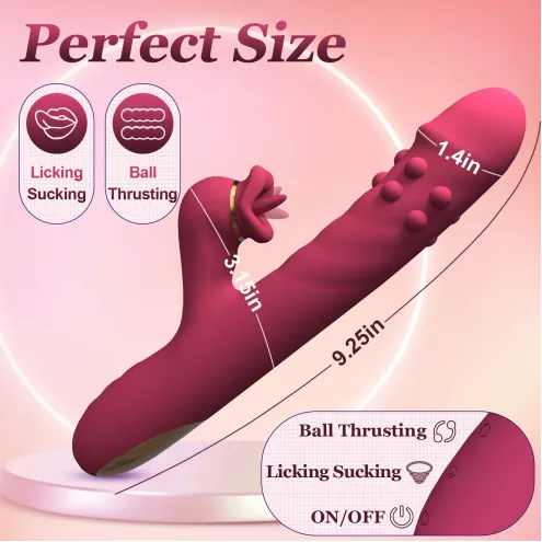Вибратор B-Series 7 rotating functions and 7 licking functions