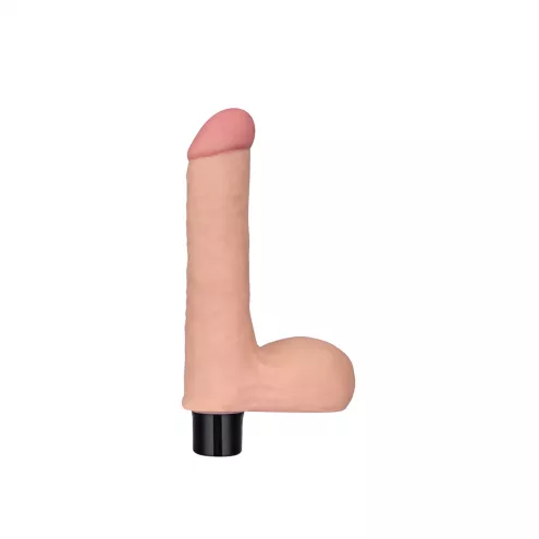 Реалистичный вибратор - Real Softee Vibrator With Balls 8
