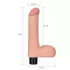Реалистичный вибратор - Real Softee Vibrator With Balls 8