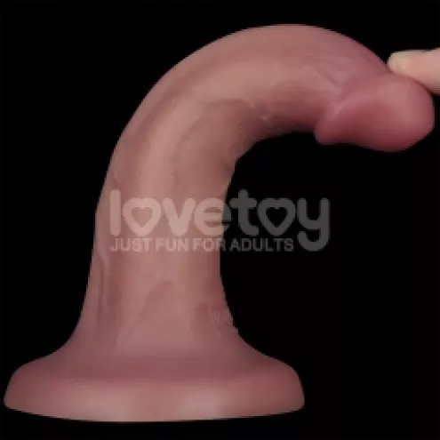 Реалистичный вибратор - Vibrating Dual Density Power Cock 6