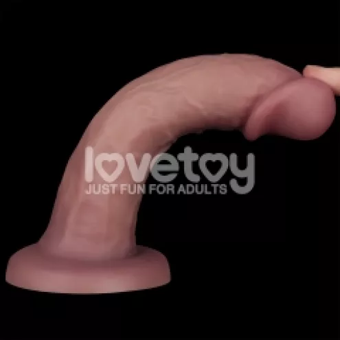 Реалистичный вибратор - Vibrating Dual Density Power Cock 8