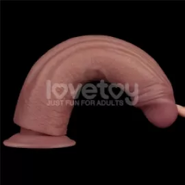 Реалистичный вибратор - Vibrating Dual Density Power Cock 10.5 - 2