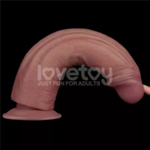 Реалистичный вибратор - Vibrating Dual Density Power Cock 10.5
