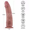 Реалистичный вибратор - Vibrating Dual Density Power Cock 10.5