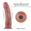 Реалистичный вибратор - Vibrating Dual Density Power Cock 10.5
