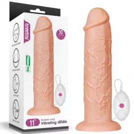 Реалистичный вибратор - King-Sized Realistic Long Vibrating Dildo 11 Flesh - 1