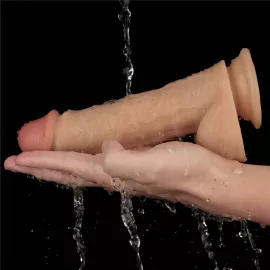 Реалистичный вибратор - Vibrating Power Basics Cock 8 - 9