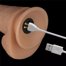 Реалистичный вибратор - Vibrating Power Basics Cock 8 - 4