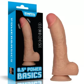 Реалистичный вибратор - Vibrating Power Basics Cock 8.5 - 1