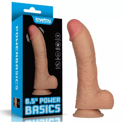 Реалистичный вибратор - Vibrating Power Basics Cock 8.5