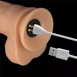 Реалистичный вибратор - Vibrating Power Basics Cock 9 - 10