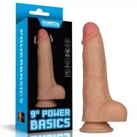 Реалистичный вибратор - Vibrating Power Basics Cock 9
