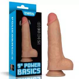 Реалистичный вибратор - Vibrating Power Basics Cock 9 - 1