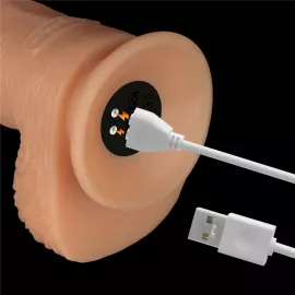Реалистичный вибратор - Vibrating Power Basics Cock 9.5 - 5