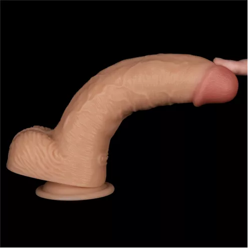 Реалистичный вибратор - Vibrating Power Basics Cock 9.5