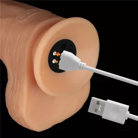 Реалистичный вибратор - Vibrating Power Basics Cock 11 - 5