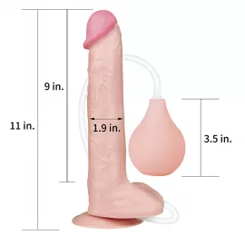 Фалоімітатор - Squirt Extreme Dildo 11 Flesh - 5