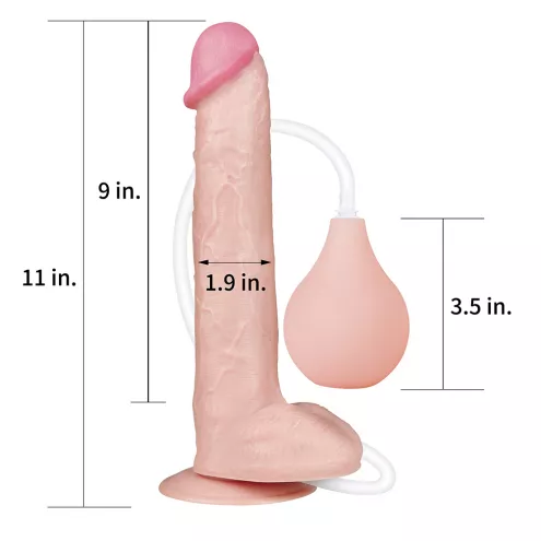 Фалоімітатор - Squirt Extreme Dildo 11 Flesh