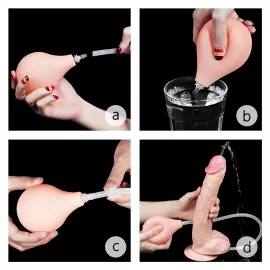 Фалоімітатор - Squirt Extreme Dildo 11 Flesh - 7