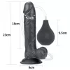 Фалоімітатор - Squirt Extreme Dildo 9 Black
