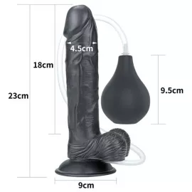 Фалоімітатор - Squirt Extreme Dildo 9 Black - 3