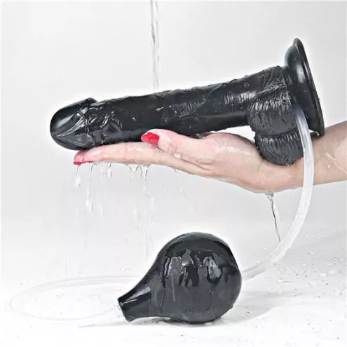 Фалоімітатор - Squirt Extreme Dildo 9 Black