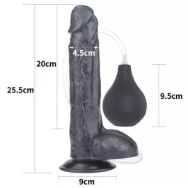Фалоімітатор - Squirt Extreme Dildo 10 Black - 3