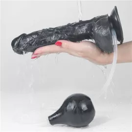 Фалоімітатор - Squirt Extreme Dildo 10 Black - 4
